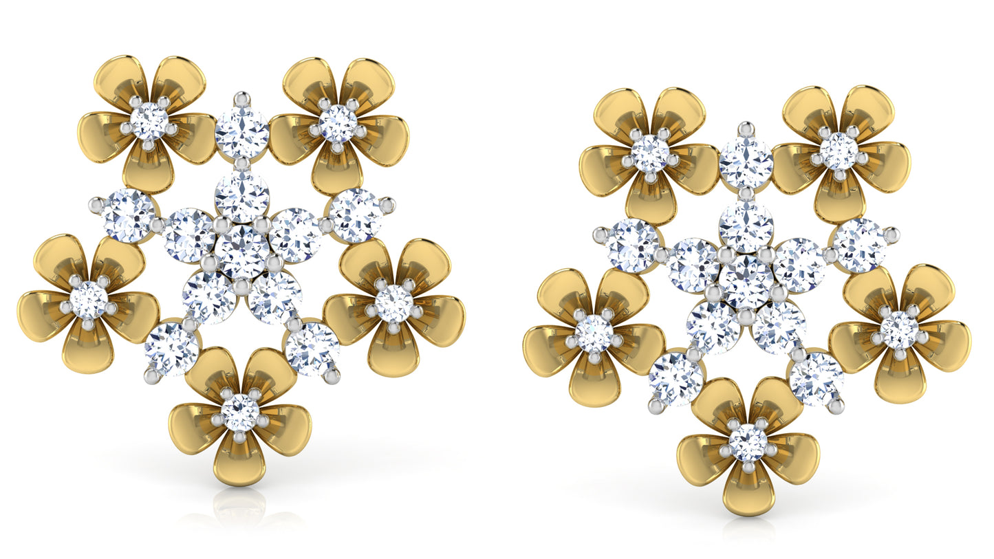 Flower Rush Diamond Earrings