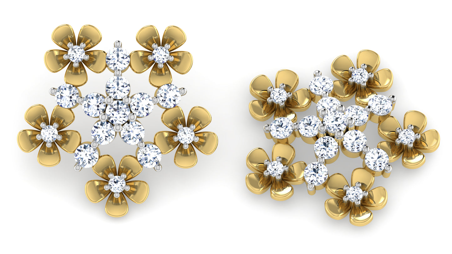 Flower Rush Diamond Earrings