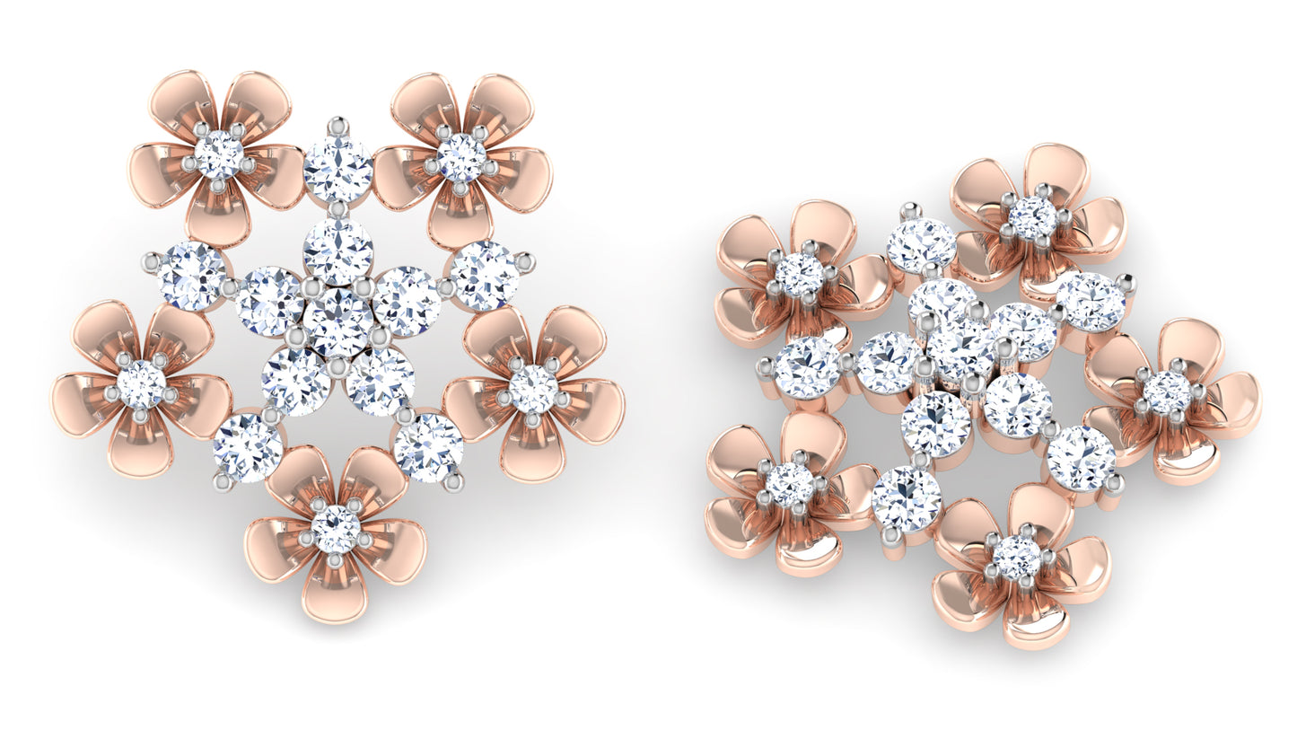 Flower Rush Diamond Earrings