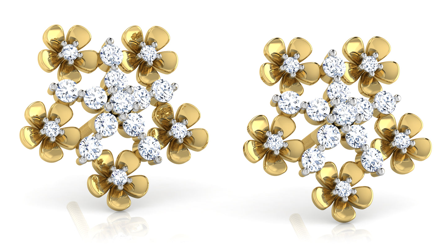 Flower Rush Diamond Earrings