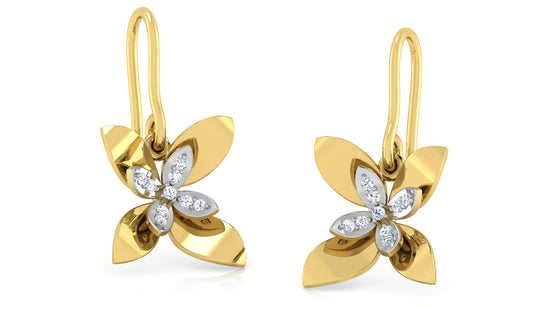 Floret Charm Diamond Earrings