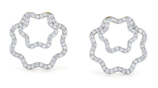 Sea Waves Diamond Earrings