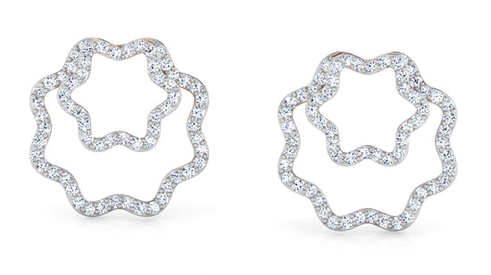 Sea Waves Diamond Earrings