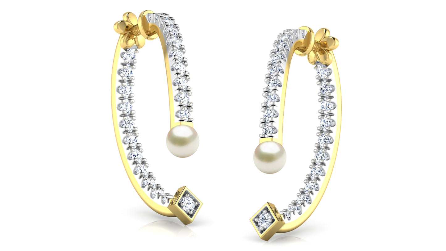 Laughter Spot Diamond Earrings