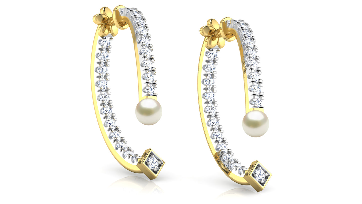 Laughter Spot Diamond Earrings