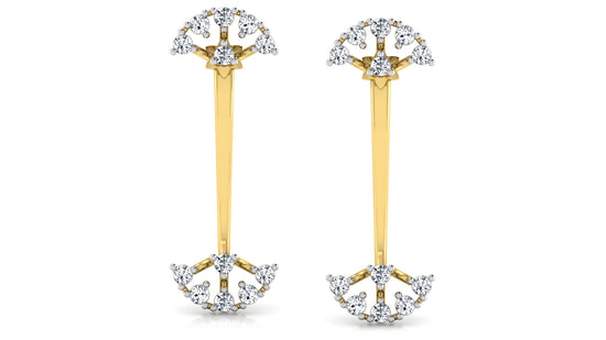 Double Crown Diamond Earrings