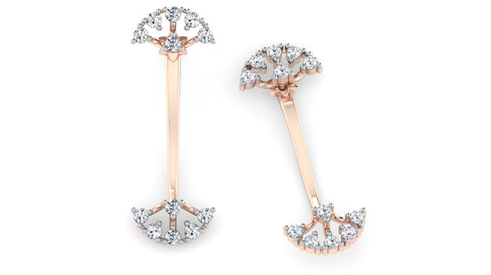 Double Crown Diamond Earrings