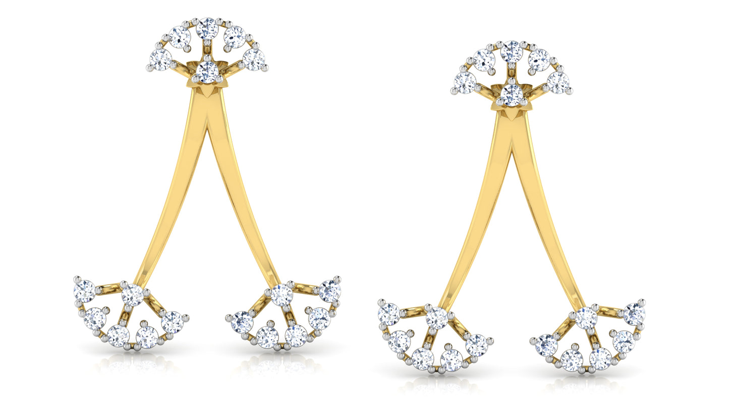 Trio Tiara Diamond Earrings