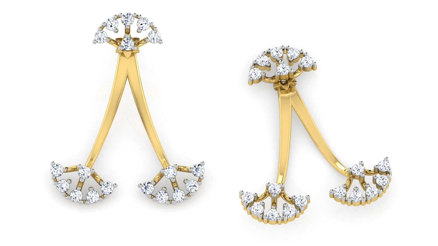 Trio Tiara Diamond Earrings