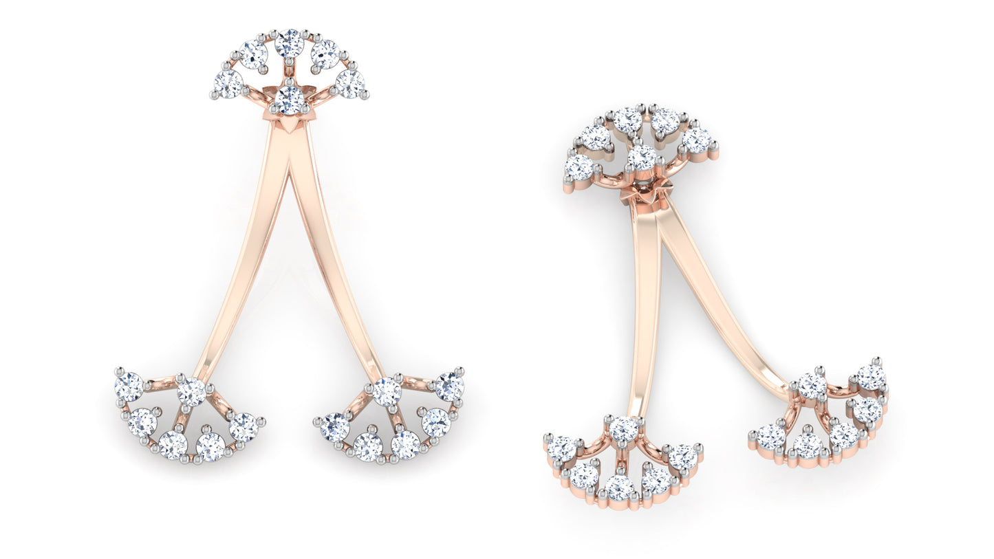 Trio Tiara Diamond Earrings