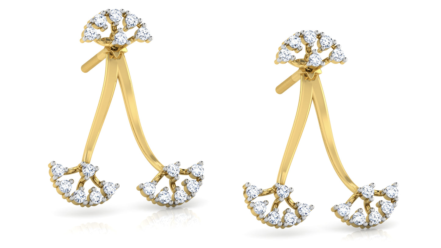 Trio Tiara Diamond Earrings