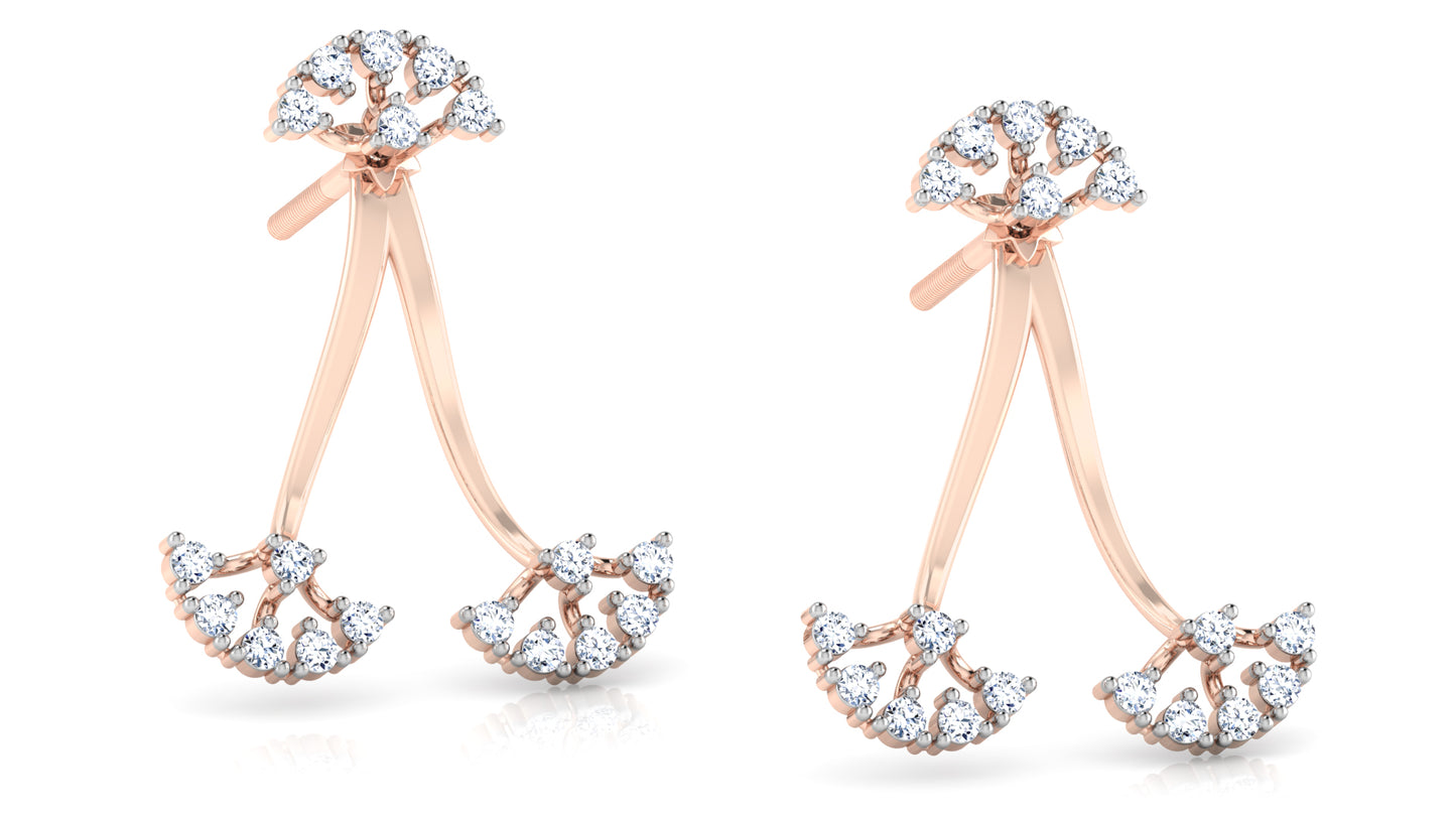 Trio Tiara Diamond Earrings