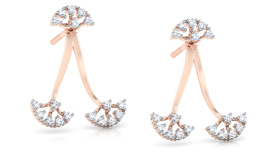 Trio Tiara Diamond Earrings