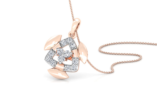 Exploding Beauty Diamond Earrings And Pendant Set