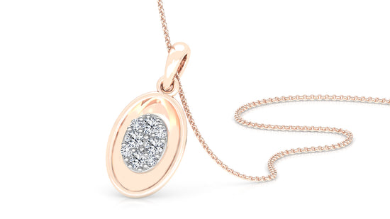 Trenndy Petals Diamond Earrings And Pendant Set