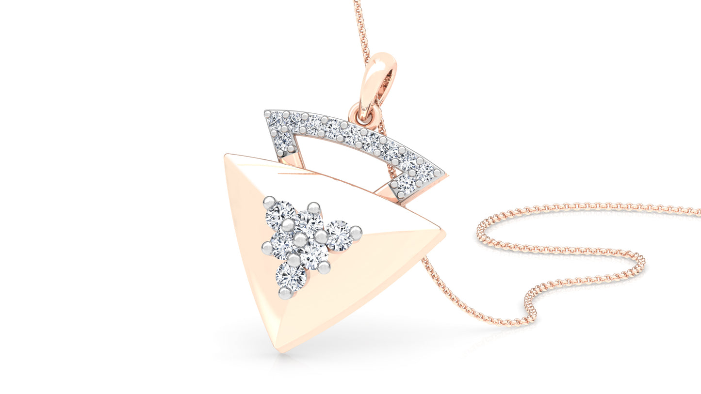 The Nabla Diamond Earrings And Pendant Set