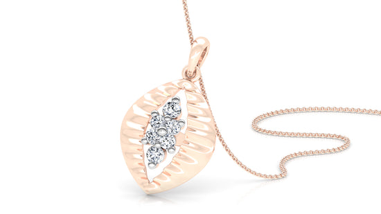 Decorative Clutch Diamond Earrings And Pendant Set