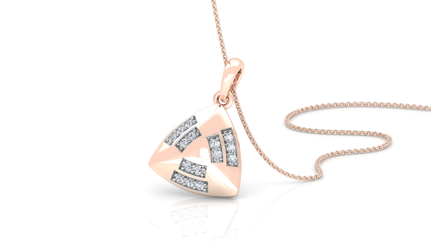 Coruscated Wonder Diamond Earrings And Pendant Set