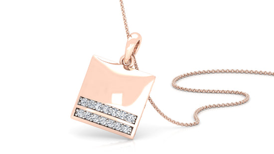 Equal Equal Diamond Earrings And Pendant SEt