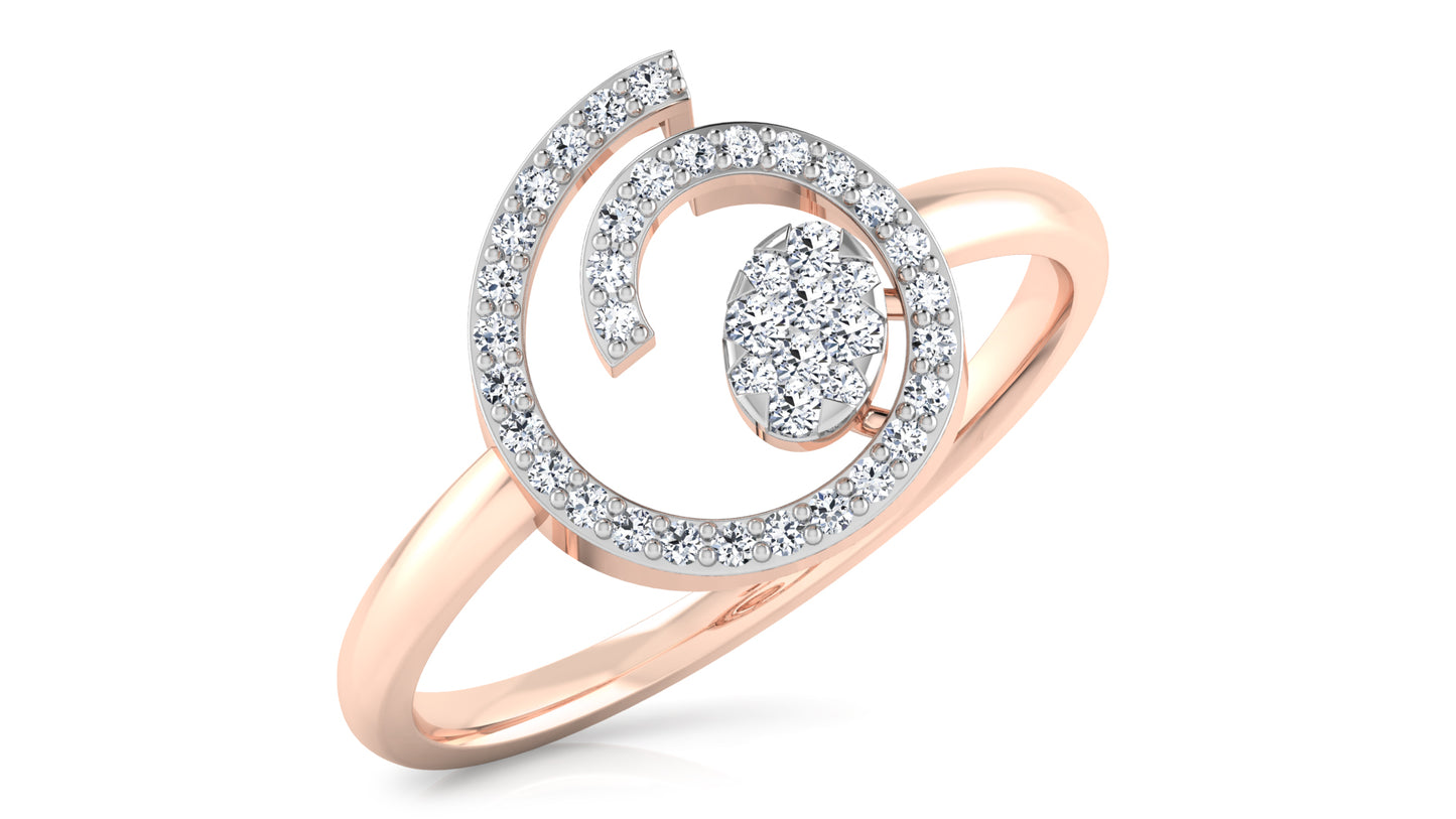 Spiral Galore Diamond Ring