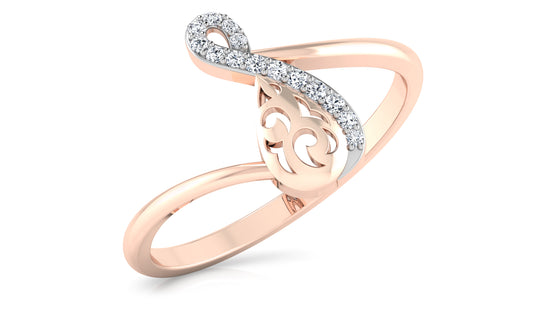 Musical Waves Diamond Ring