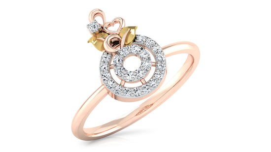 Hearty Wheel Diamond Ring