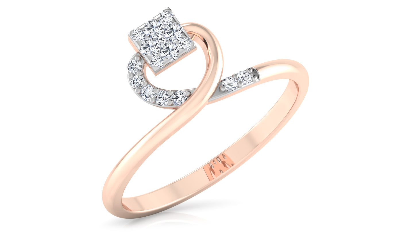 Criss Cross Diamond Ring