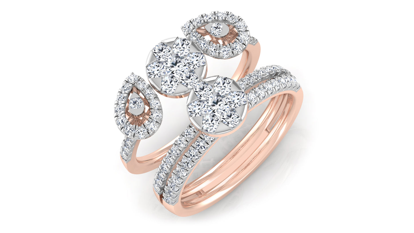 Bands Apart Diamond Ring