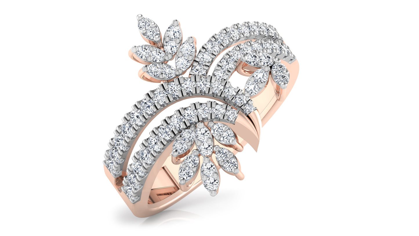 Majestic Curves Diamond Ring