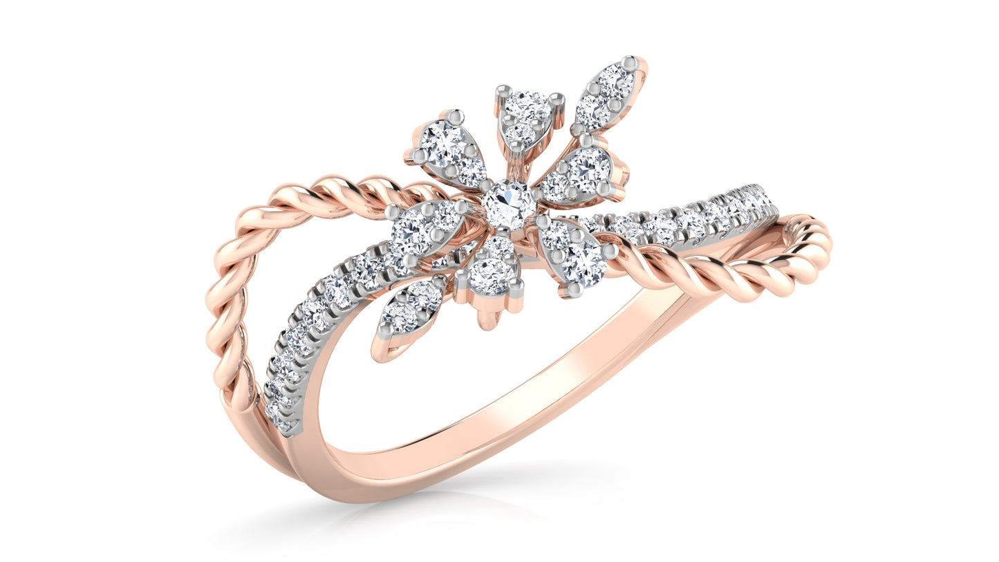 Entwined Bliss Diamond Ring