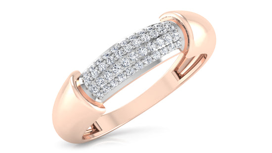 Solid Lines Diamond Ring