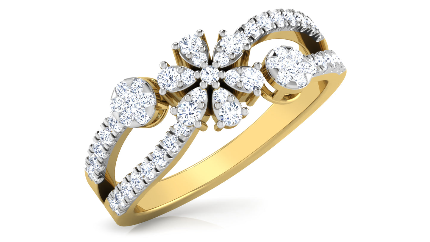 Solo Flower Diamond Ring