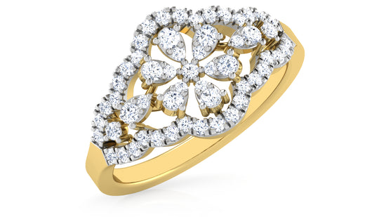 Floral Intense Diamond Ring