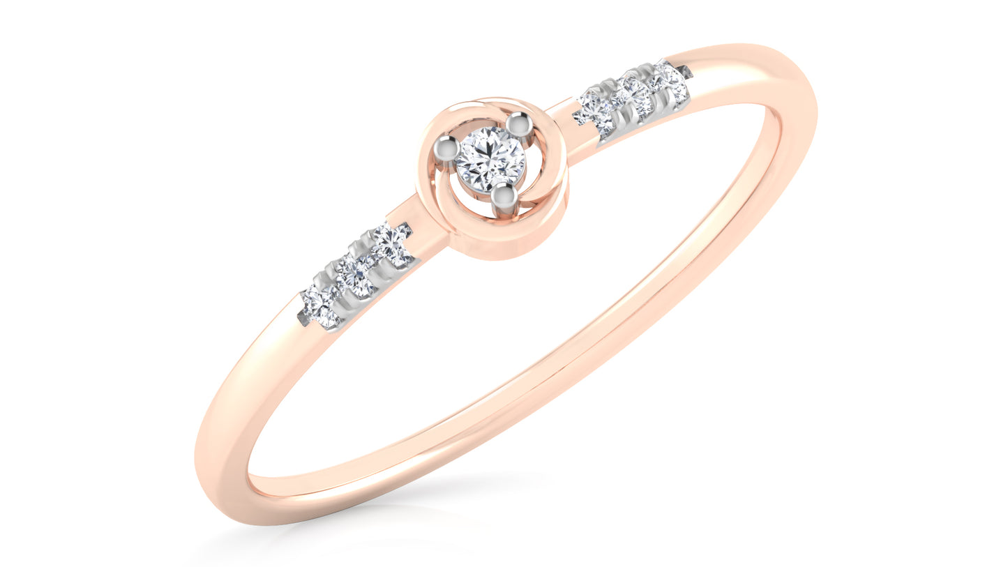 Dual Band Diamond Ring