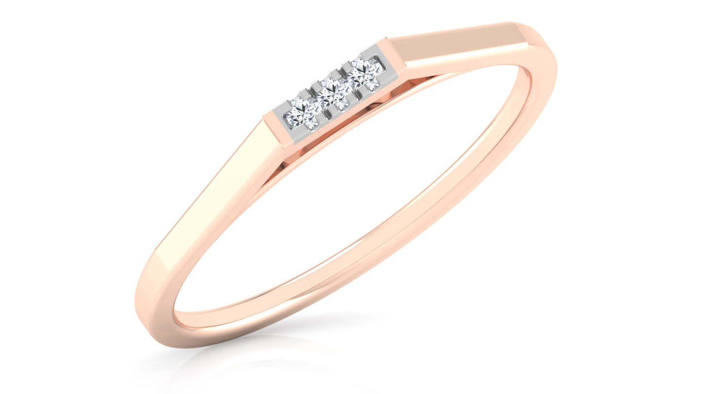 Golden Dip Diamond Ring