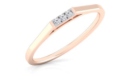 Golden Dip Diamond Ring