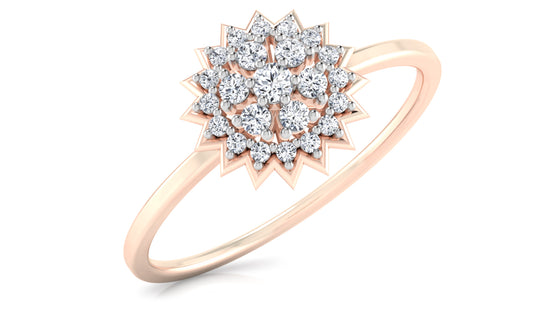 Crysanthemum Bliss Diamond Ring