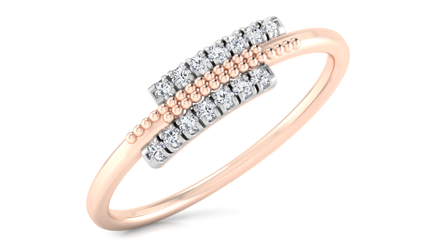 Sunkissed Bridge Diamond Ring