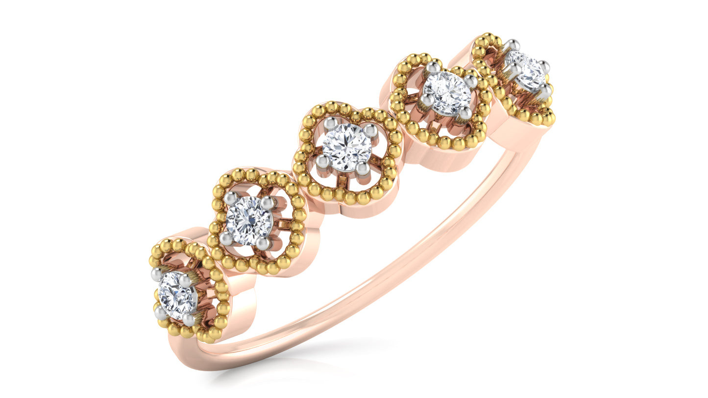 Flower March Diamond Ring