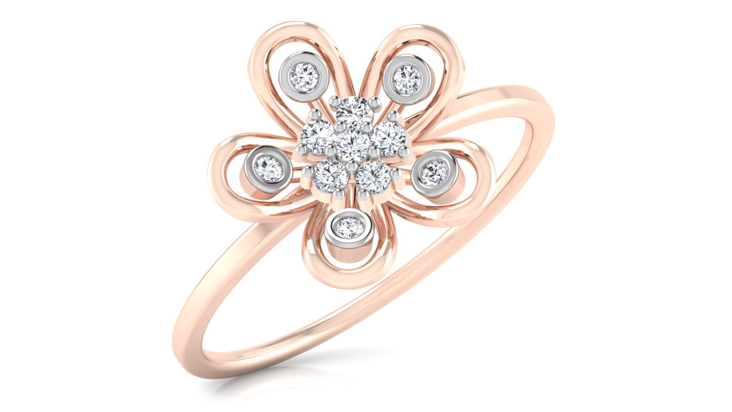 Miracle Flower Diamond Ring