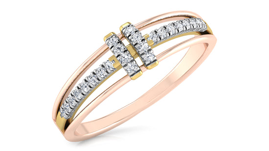 Trendy Bandy Diamond Ring