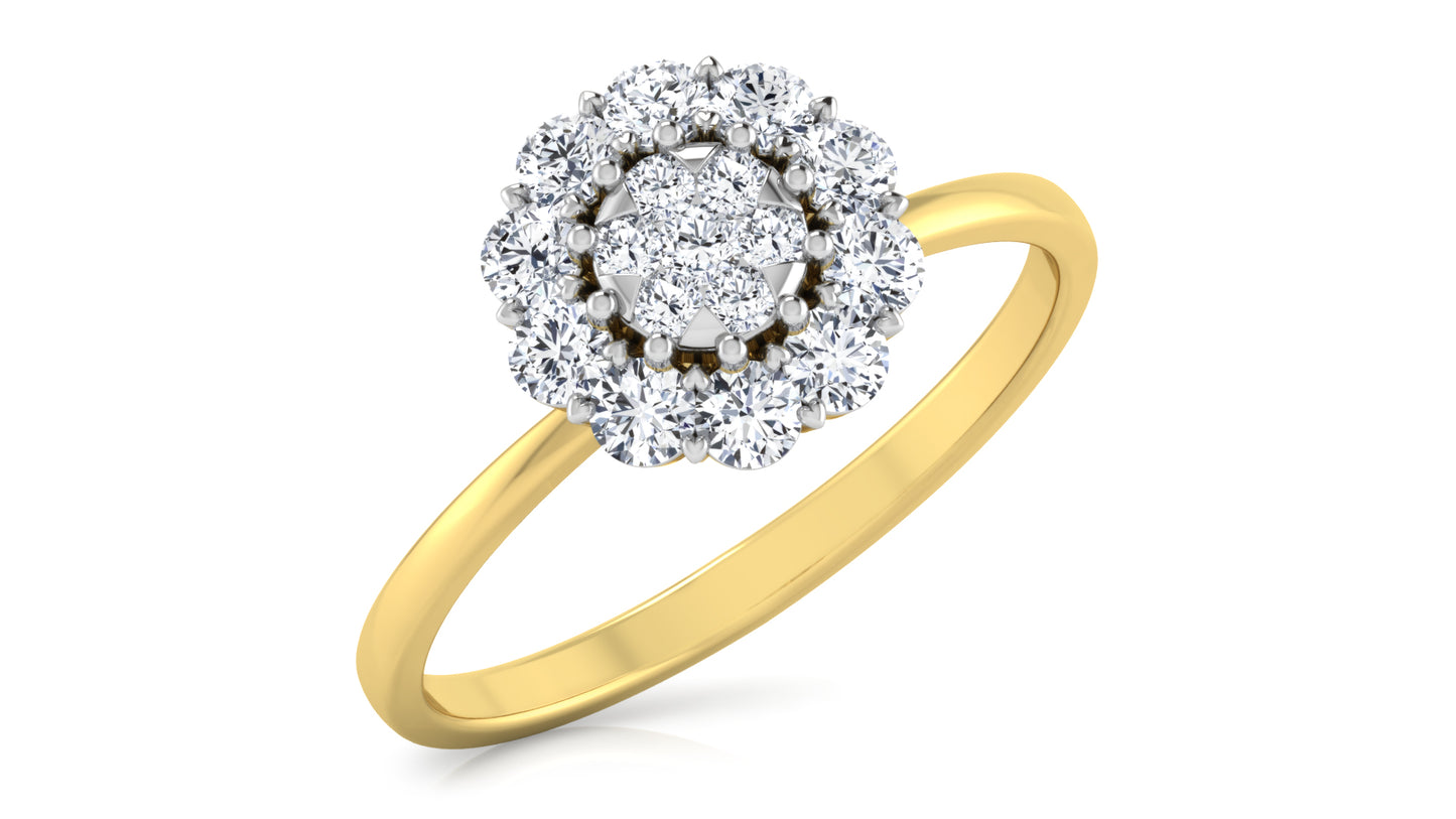 Petal Throng Diamond Ring