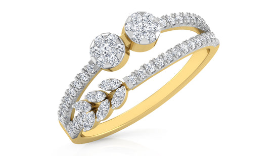 Split Band Diamond Ring