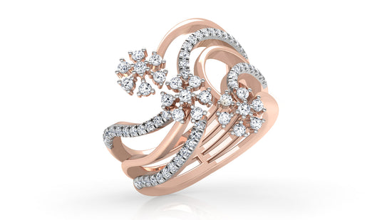 Crazy Flowers Diamond Ring