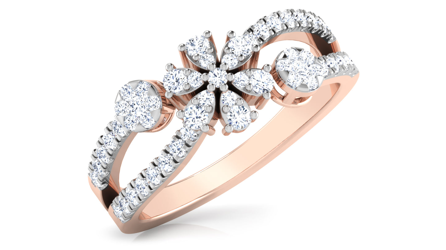 Solo Flower Diamond Ring