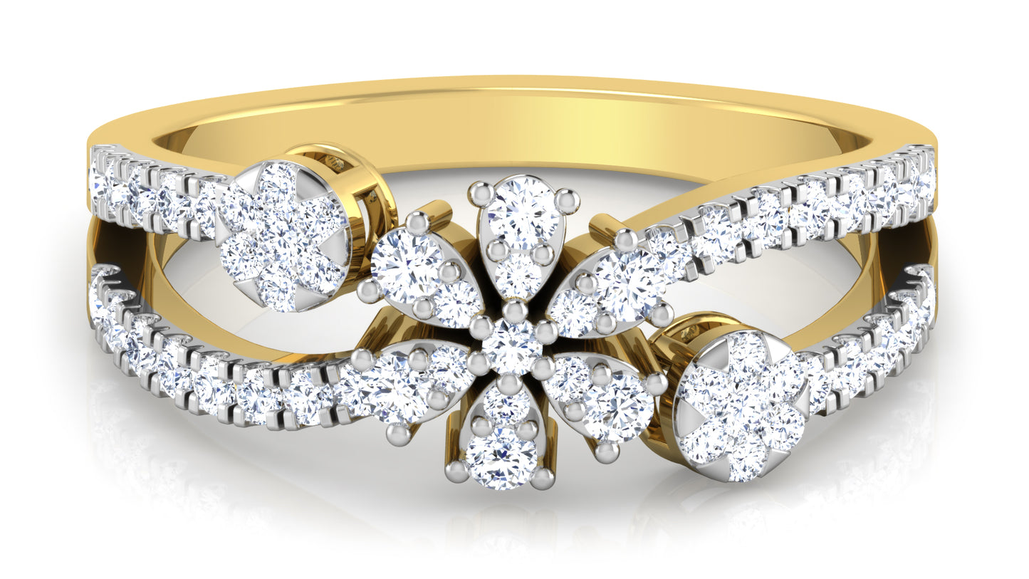 Solo Flower Diamond Ring