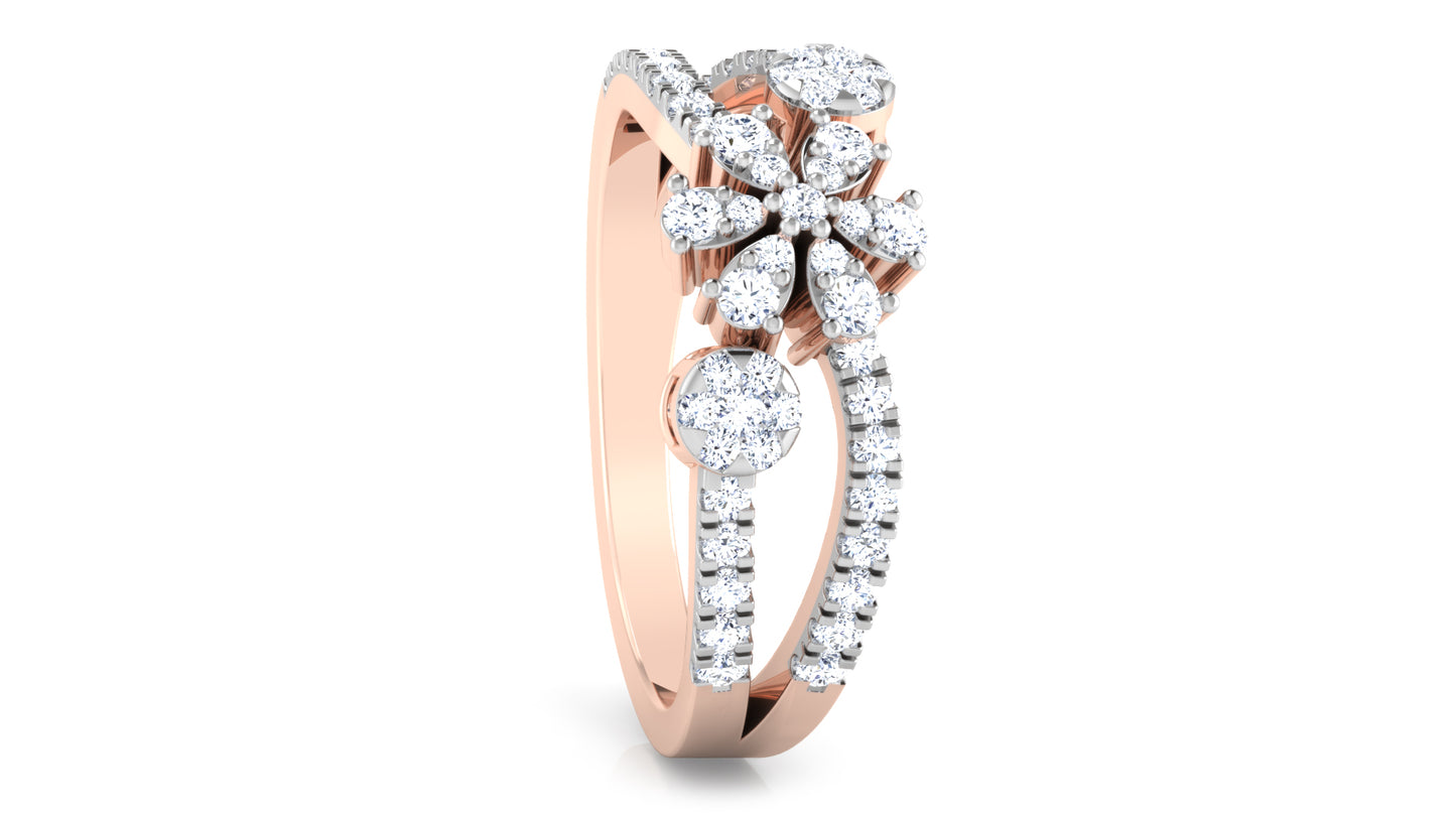 Solo Flower Diamond Ring