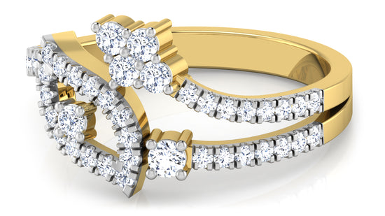 Riche Leaf Diamond Ring