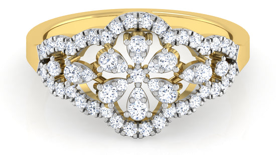 Floral Intense Diamond Ring