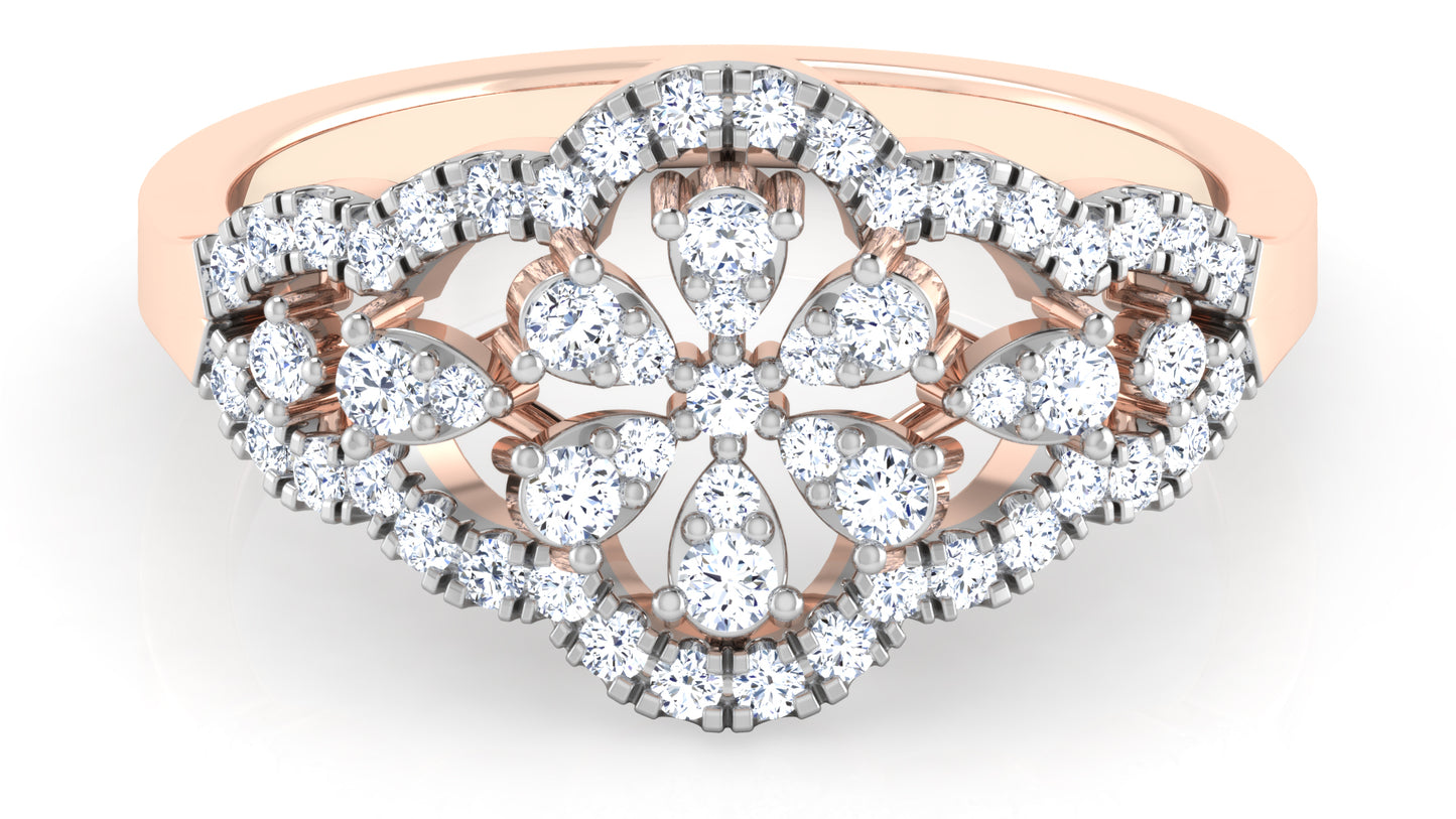 Floral Intense Diamond Ring